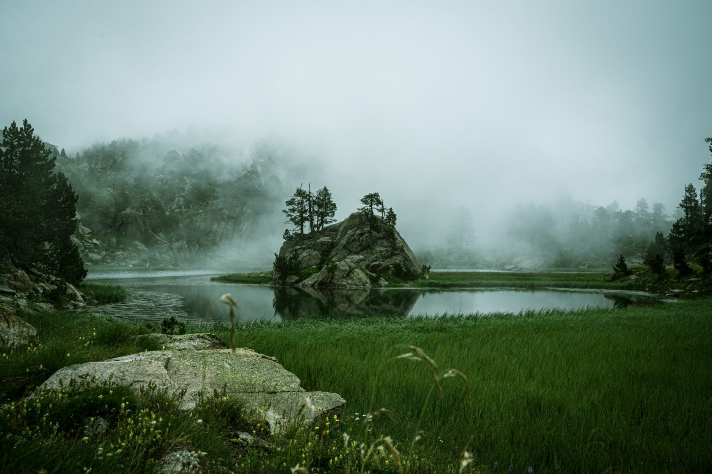 Fotografia realizada en la travesia de Carros de Foc, en el Parque Nacional de Aigüestortes i Estany de Sant Maurici